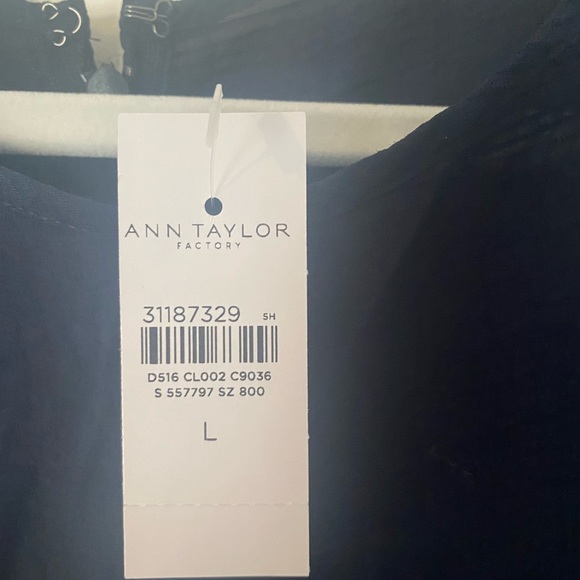 New with Tags - Ann Taylor Factory Navy Dress Large - Picture 5 of 7